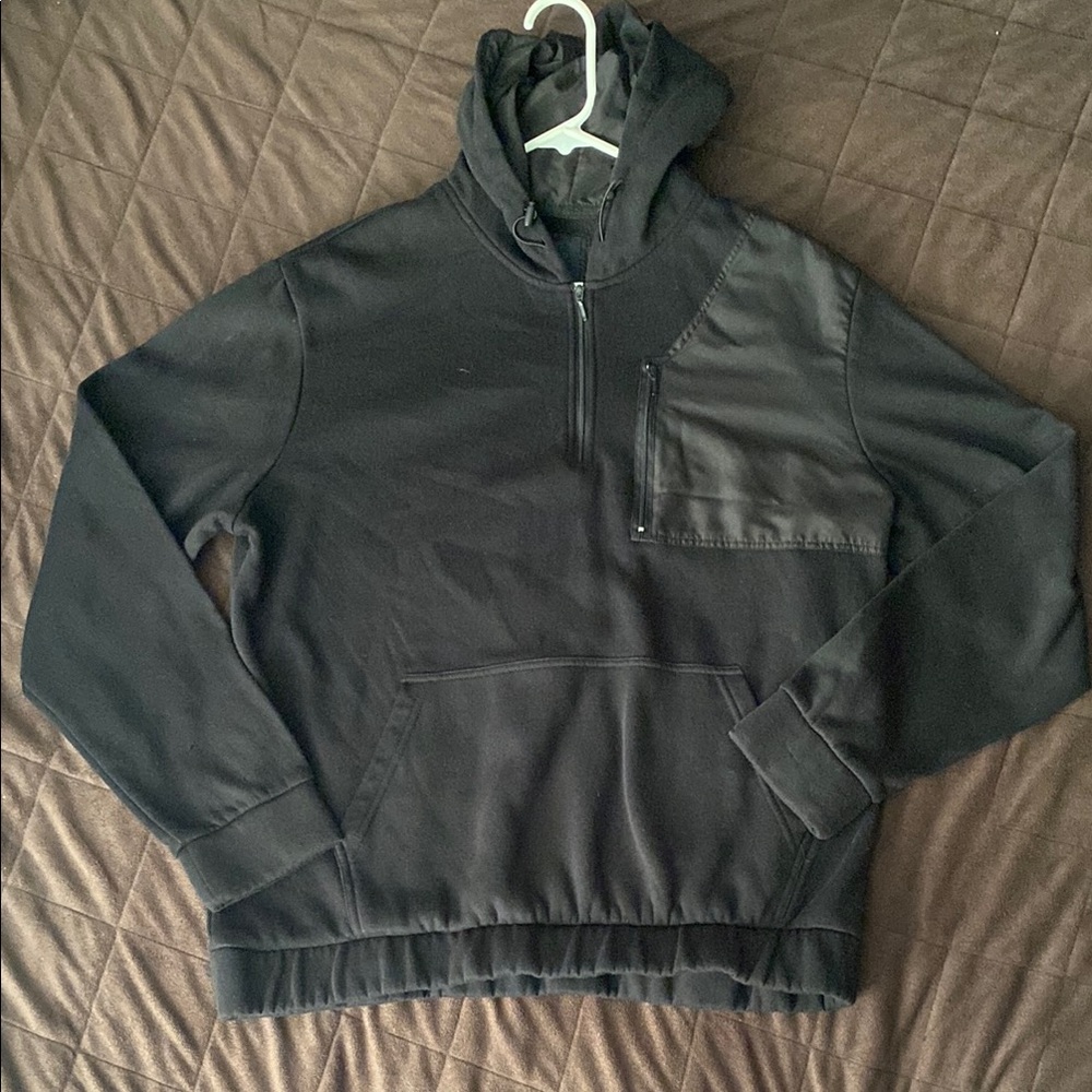Nomad Black Zip Up Sweater Relaxed Fit